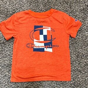 Champion Kids Orange and Blue Graphic Tee